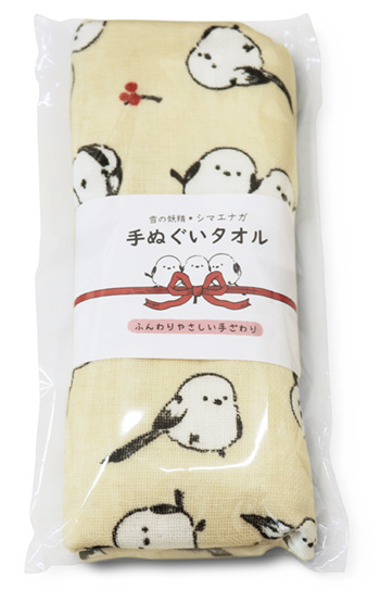 シマエナガ 手ぬぐいタオル