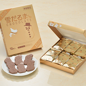 石屋製菓 雪だるまくんチョコレート ミルク